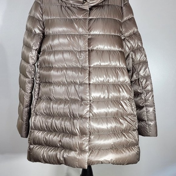 Herno Quilted Down Jacket Tortorachiaro Women's Size 50, NWOT - Picture 2 of 16